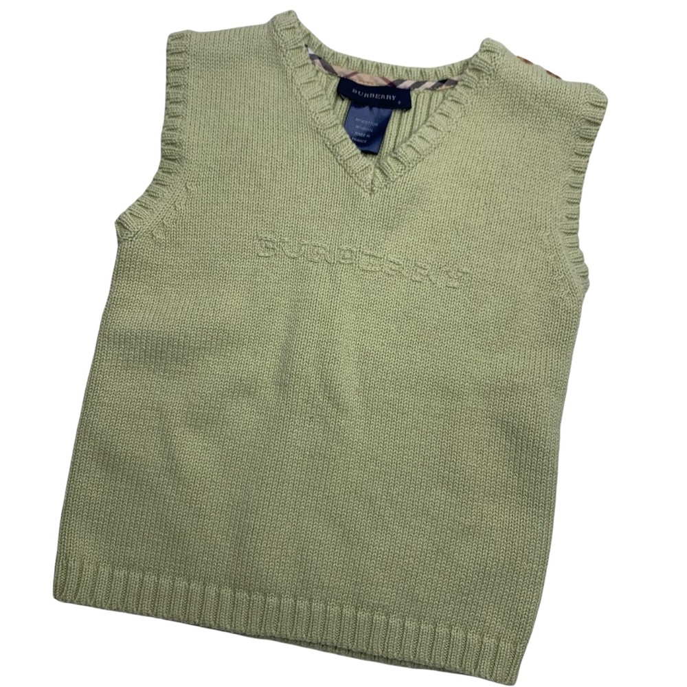 Burberry cotton/wool knit veste 3T. EUC